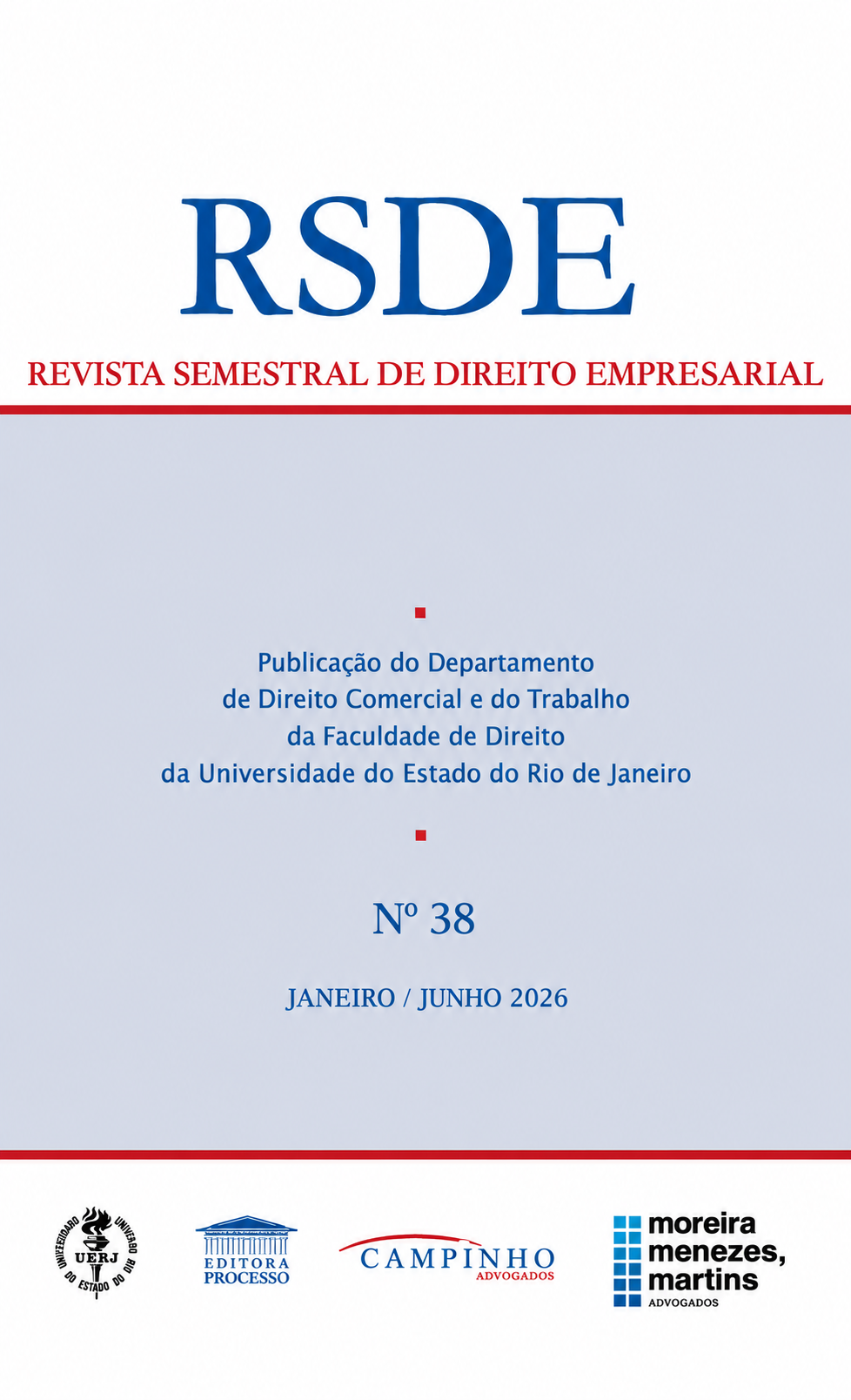 Capa RSDE nº 38 — Janeiro_Junho 2026